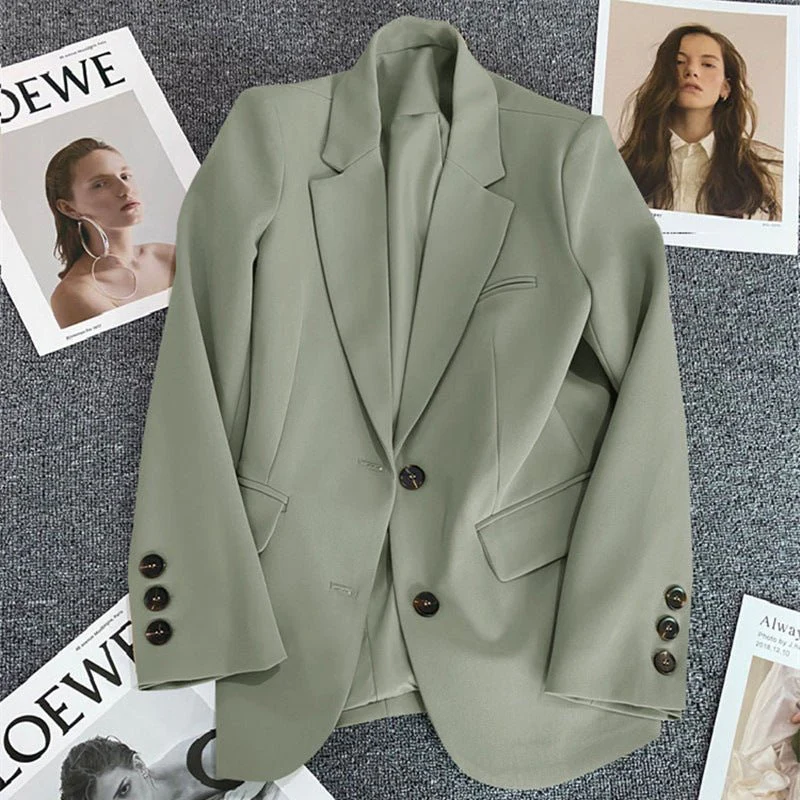 Straight Edge | Single-Breasted Slim Blazer - Image 4