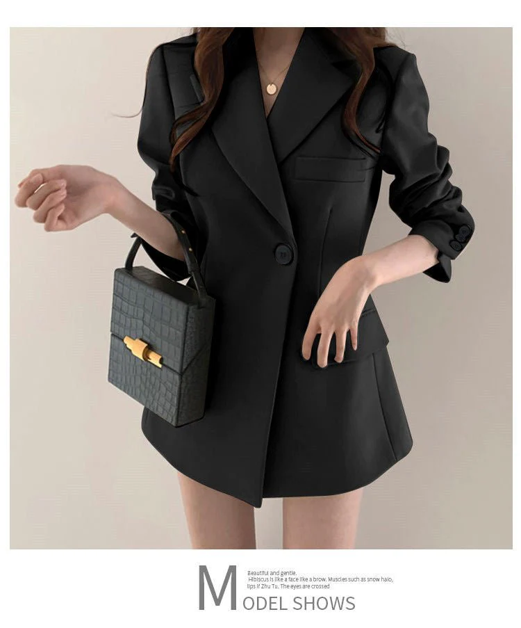 Suit jacket Korean version retro Office Jacket outer wear trendy Jacket - Image 18