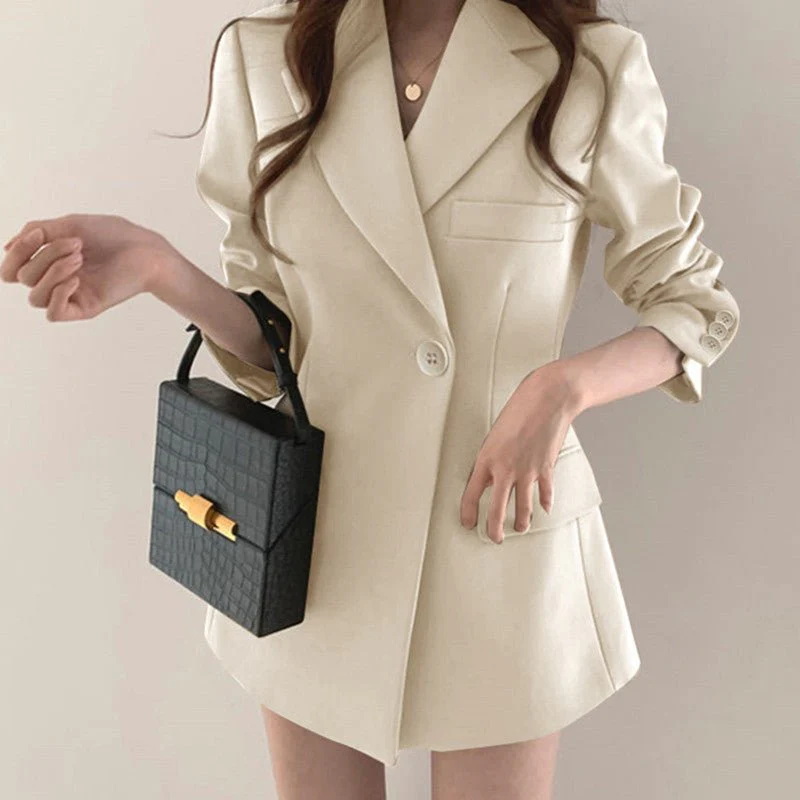 Suit jacket Korean version retro Office Jacket outer wear trendy Jacket - Image 4