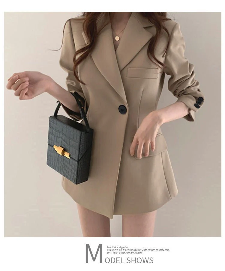 Suit jacket Korean version retro Office Jacket outer wear trendy Jacket FD - Image 11