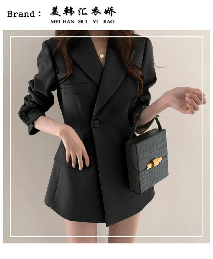 Suit jacket Korean version retro Office Jacket outer wear trendy Jacket FD - Image 19