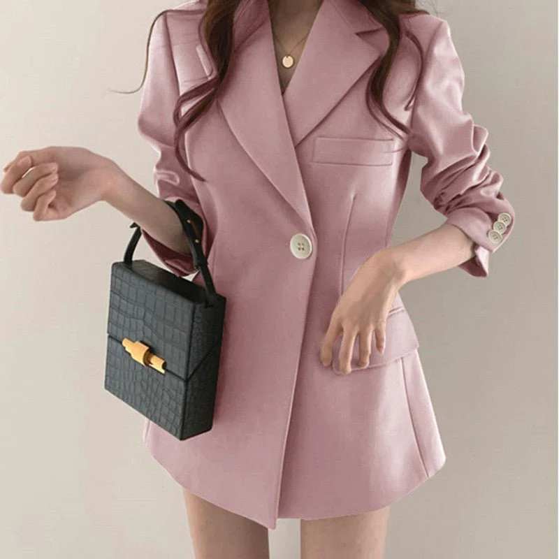 Suit jacket Korean version retro Office Jacket outer wear trendy Jacket FD - Image 2