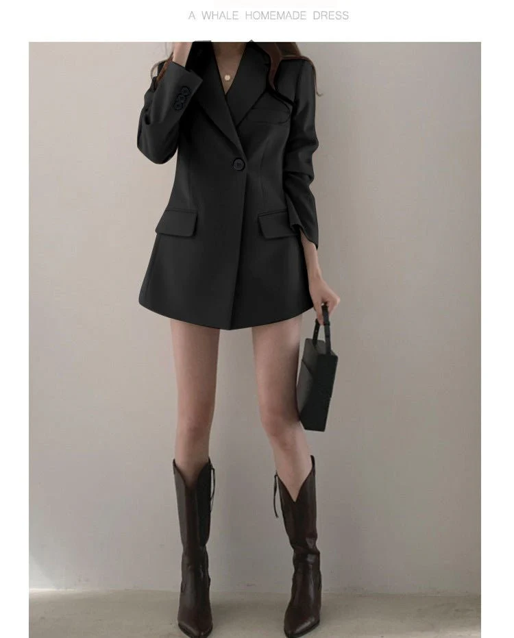 Suit jacket Korean version retro Office Jacket outer wear trendy Jacket FD - Image 21