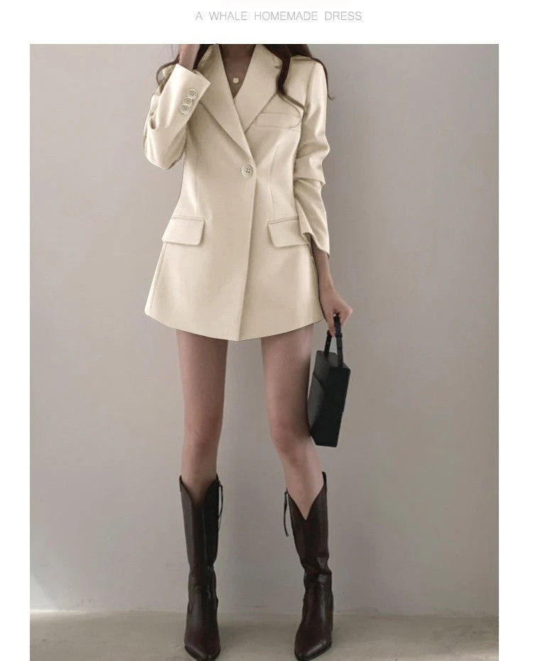 Suit jacket Korean version retro Office Jacket outer wear trendy Jacket FD - Image 23