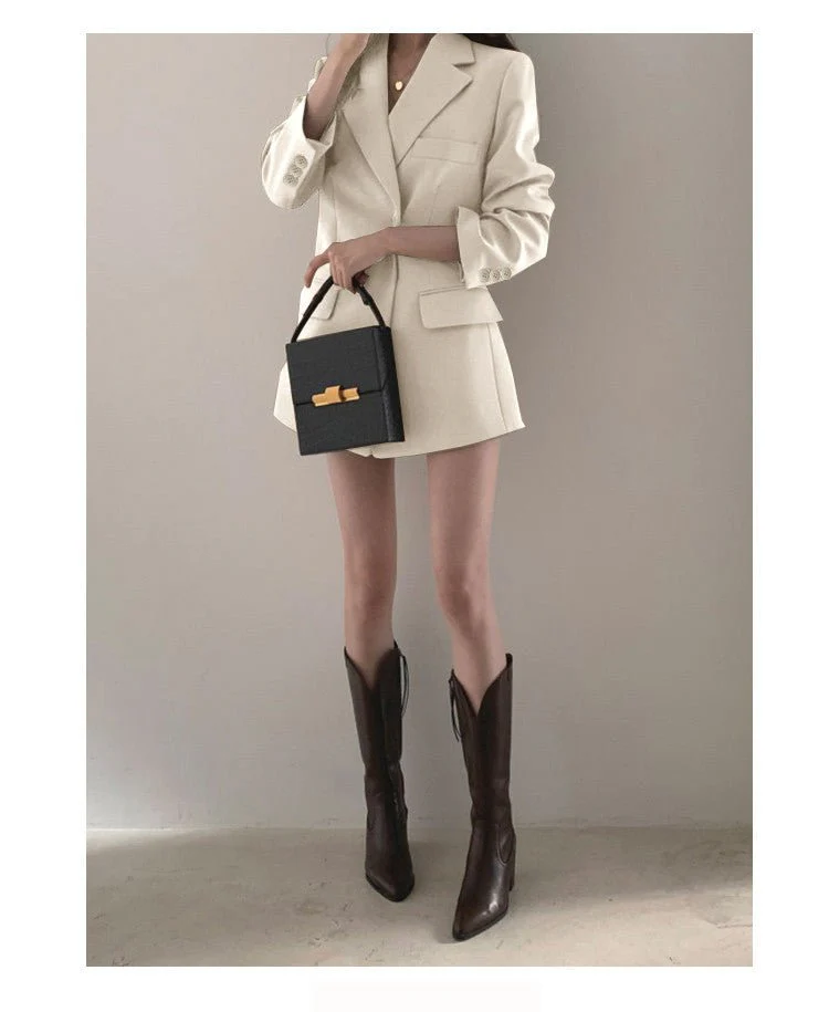 Suit jacket Korean version retro Office Jacket outer wear trendy Jacket FD - Image 25