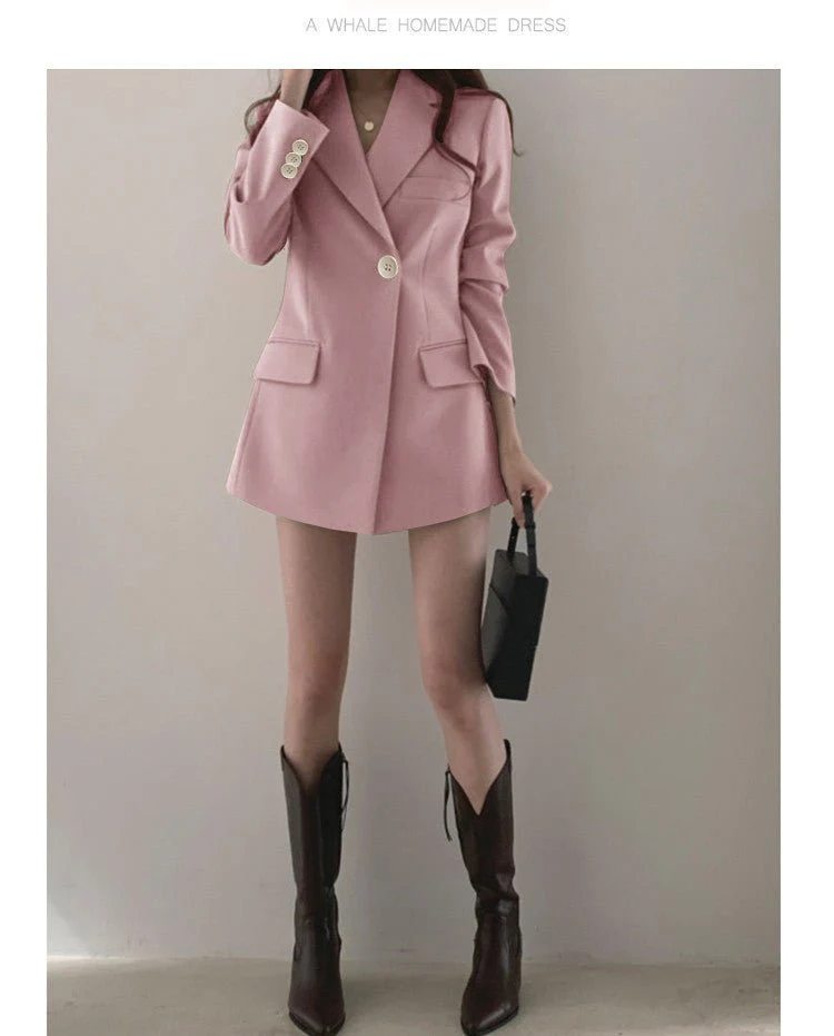 Suit jacket Korean version retro Office Jacket outer wear trendy Jacket FD - Image 27