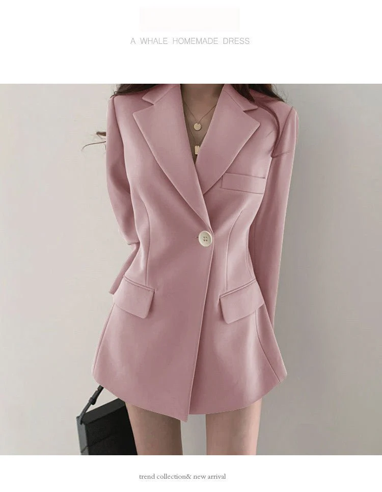 Suit jacket Korean version retro Office Jacket outer wear trendy Jacket FD - Image 28