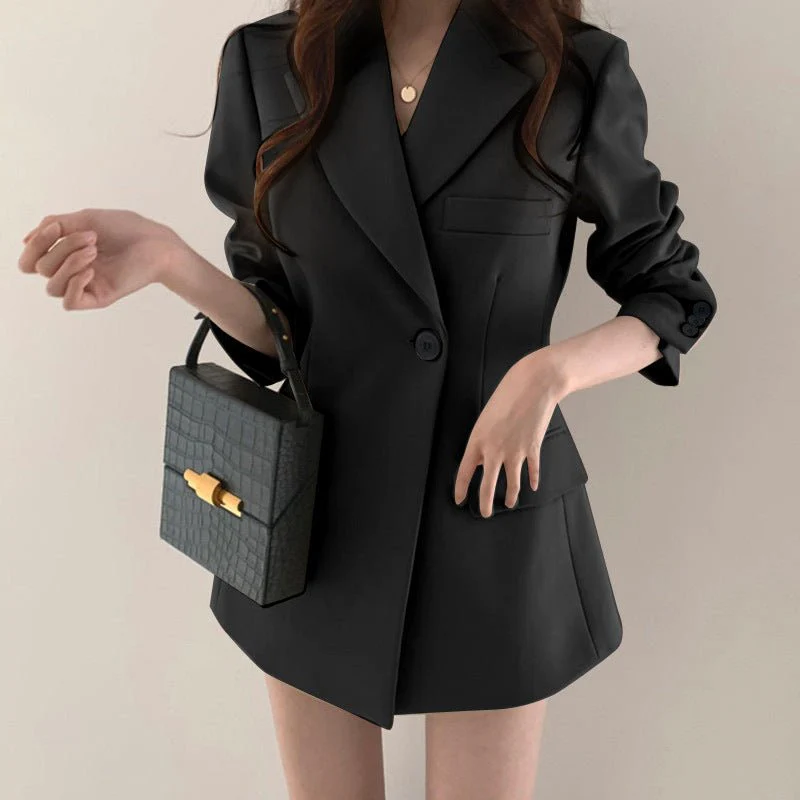 Suit jacket Korean version retro Office Jacket outer wear trendy Jacket FD - Image 3