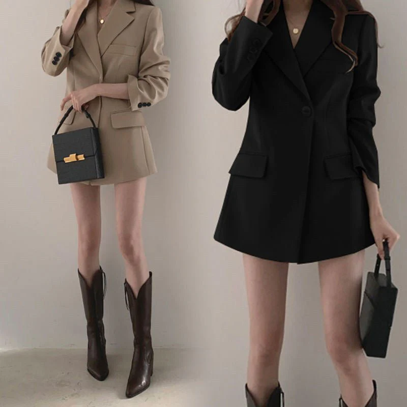 Suit jacket Korean version retro Office Jacket outer wear trendy Jacket FD - Image 6