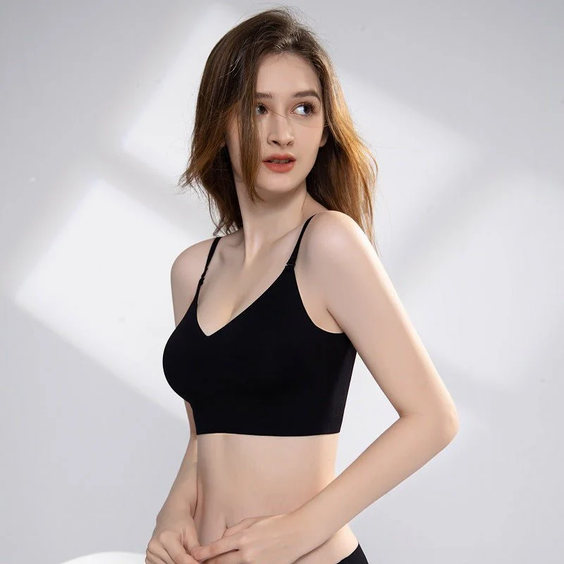 Summer French seamless large backless underwear women's thin U-shaped beautiful back halter neck invisible multi-wearing comfortable bra FD - Image 14