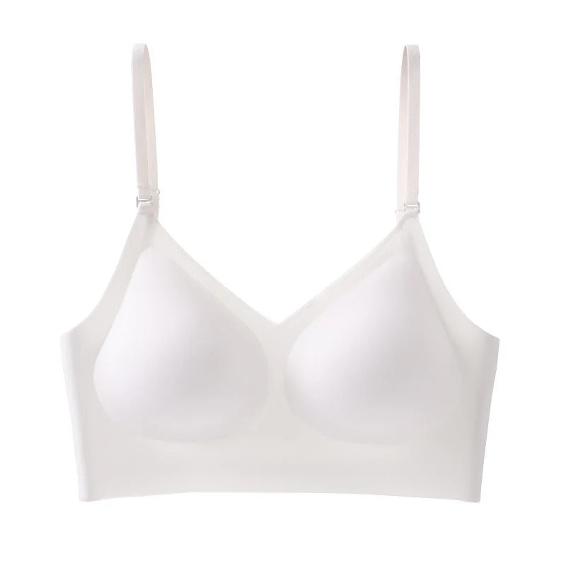 Summer French seamless large backless underwear women's thin U-shaped beautiful back halter neck invisible multi-wearing comfortable bra FD - Image 2