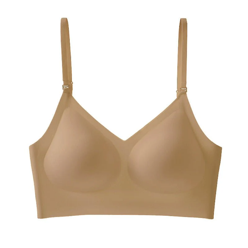 Summer French seamless large backless underwear women's thin U-shaped beautiful back halter neck invisible multi-wearing comfortable bra FD - Image 4