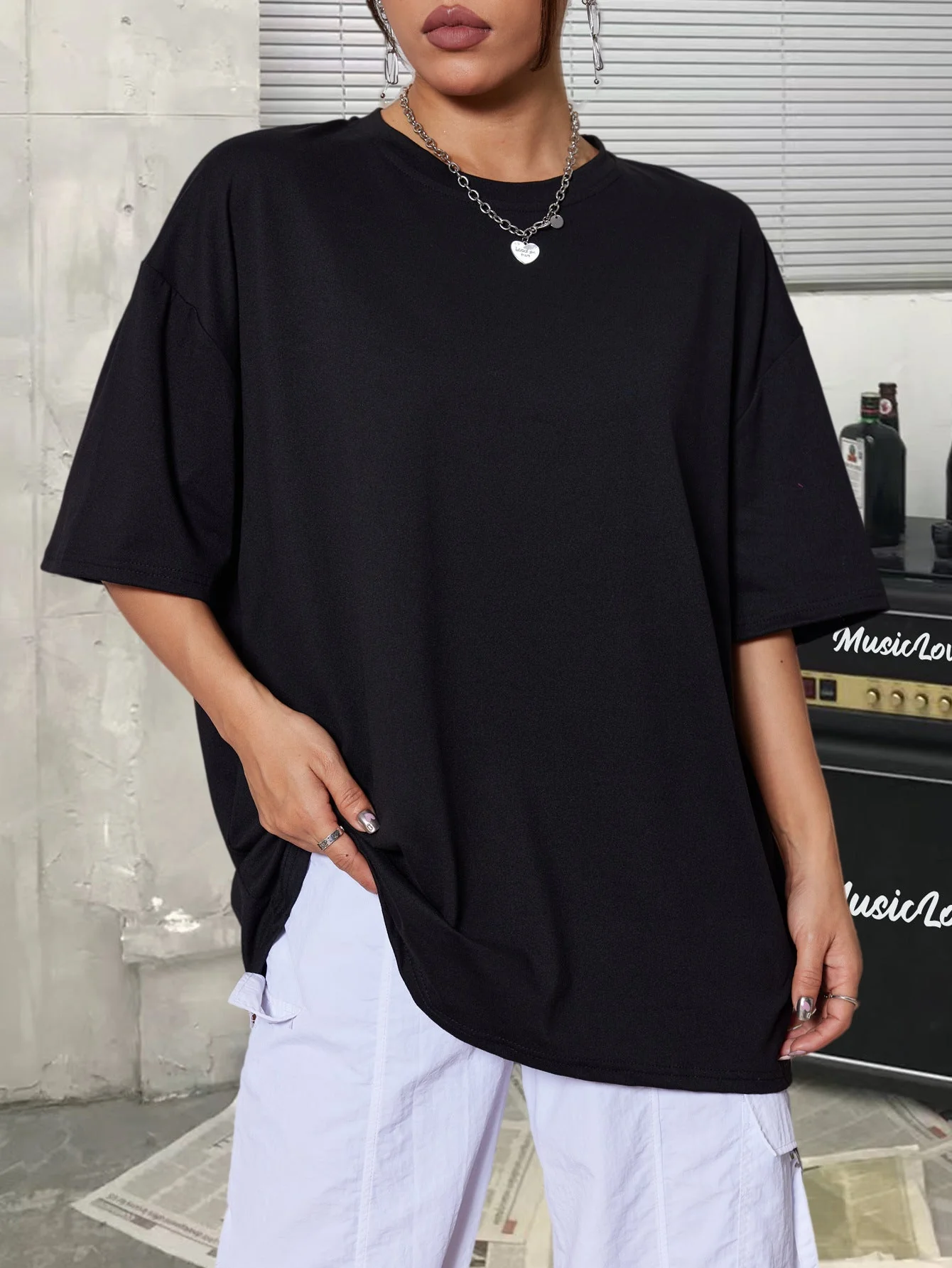 Summer medium and long multi-color half-sleeved casual versatile large-size T-shirt - Image 7