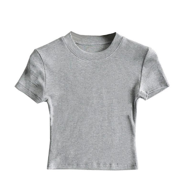 Summer new basic style small round neck short style cami top - Image 6