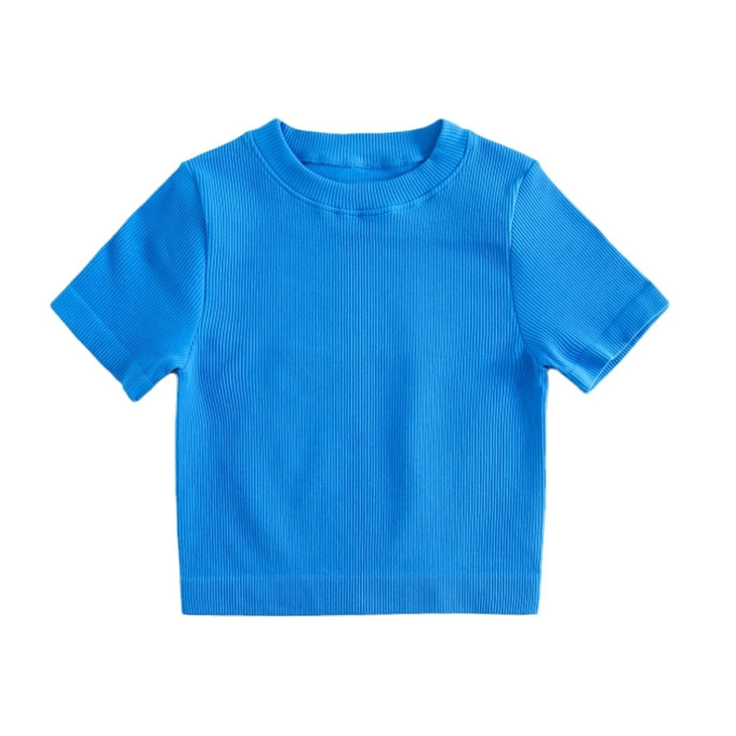 Summer new basic style small round neck short style cami top FD - Image 10
