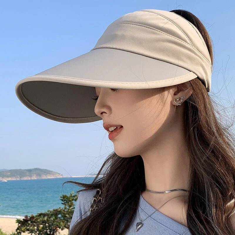 Summer new outdoor hollow hat women's fashion leisure large brim sun hat large brim face cover sun protection sun hat (FD) - Image 10