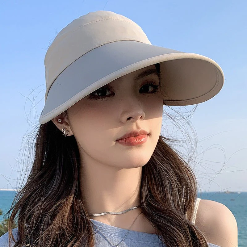 Summer new outdoor hollow hat women's fashion leisure large brim sun hat large brim face cover sun protection sun hat (FD) - Image 11