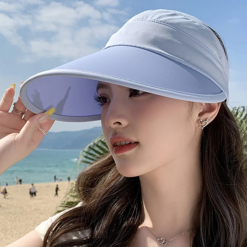 Summer new outdoor hollow hat women's fashion leisure large brim sun hat large brim face cover sun protection sun hat (FD) - Image 14