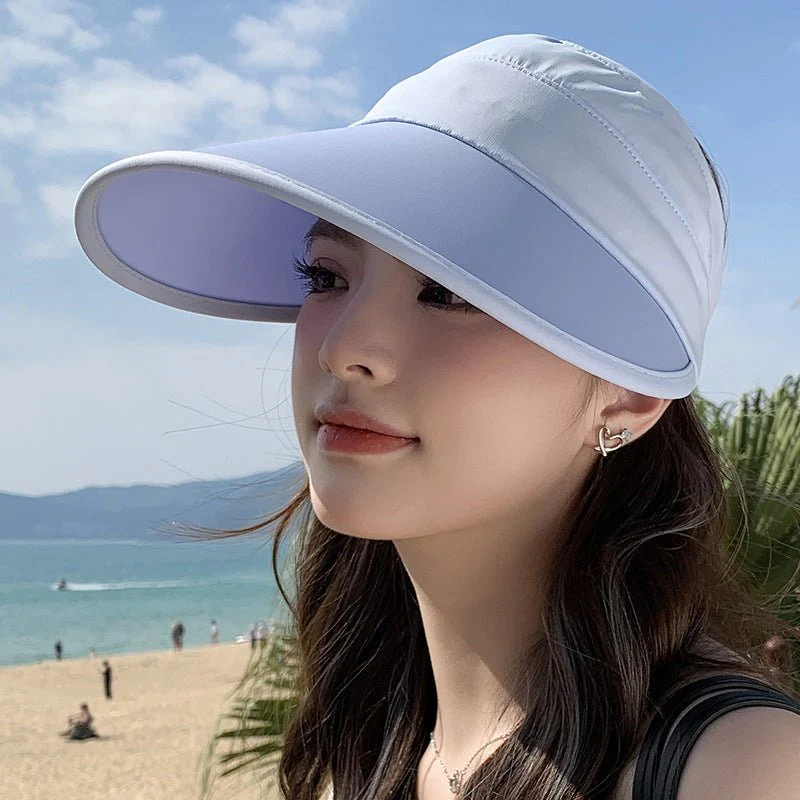 Summer new outdoor hollow hat women's fashion leisure large brim sun hat large brim face cover sun protection sun hat (FD) - Image 16