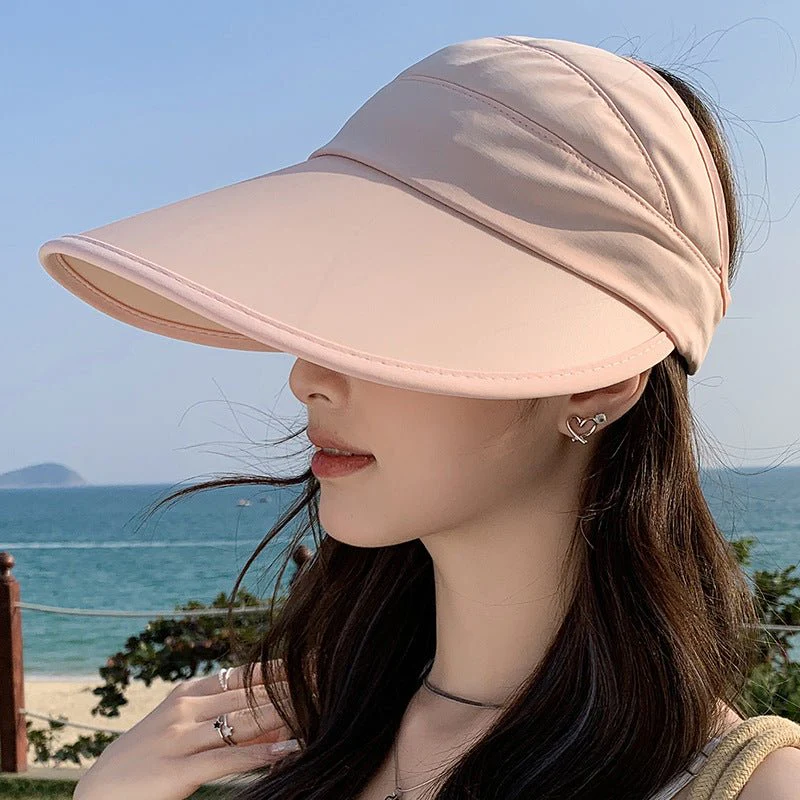 Summer new outdoor hollow hat women's fashion leisure large brim sun hat large brim face cover sun protection sun hat (FD) - Image 19