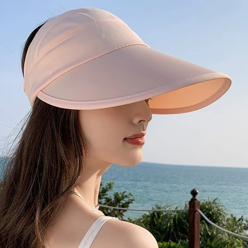 Summer new outdoor hollow hat women's fashion leisure large brim sun hat large brim face cover sun protection sun hat (FD) - Image 21