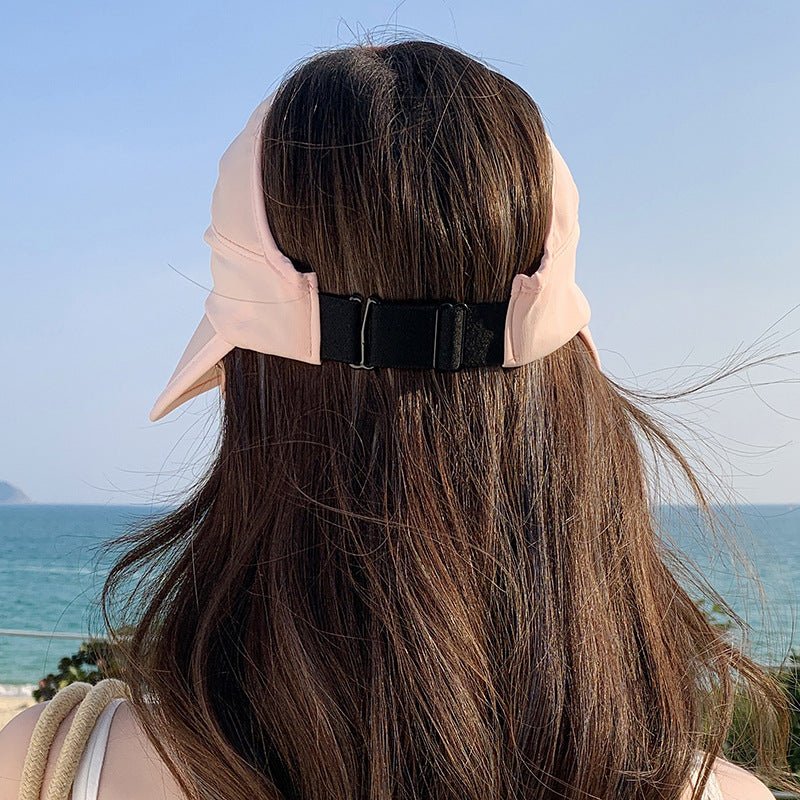 Summer new outdoor hollow hat women's fashion leisure large brim sun hat large brim face cover sun protection sun hat (FD) - Image 8