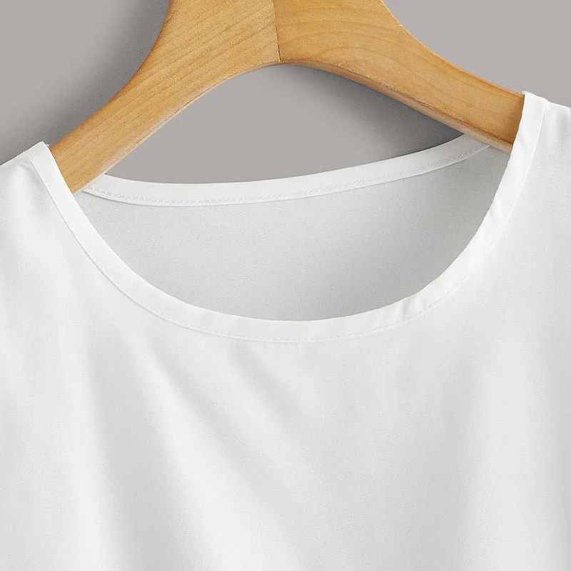 Summer new vacation style Amazon crew neck shirt women's clothing - Image 3
