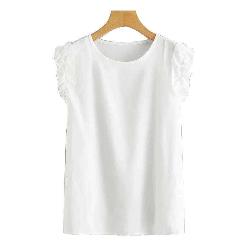 Summer new vacation style Amazon crew neck shirt women's clothing - Image 5