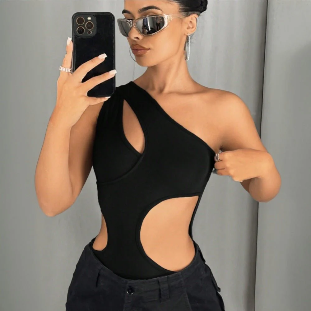 Summer new women's tapered bodysuit - Image 4