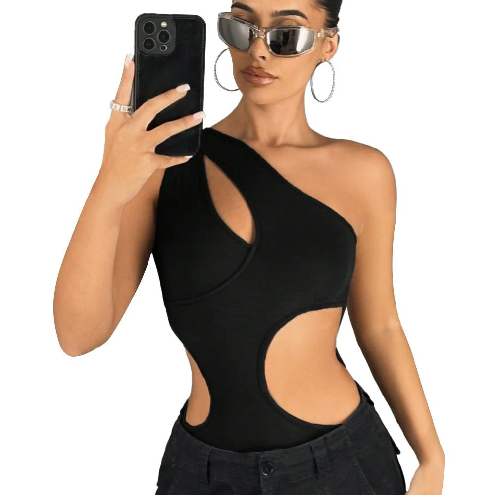 Summer new women's tapered bodysuit - Image 5