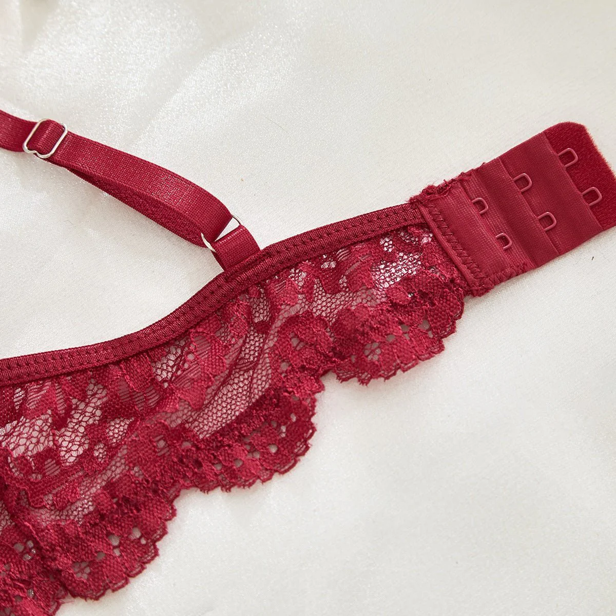 Suspender Tease | Lace Perspective Alluring Lingerie Bra Set - Image 38