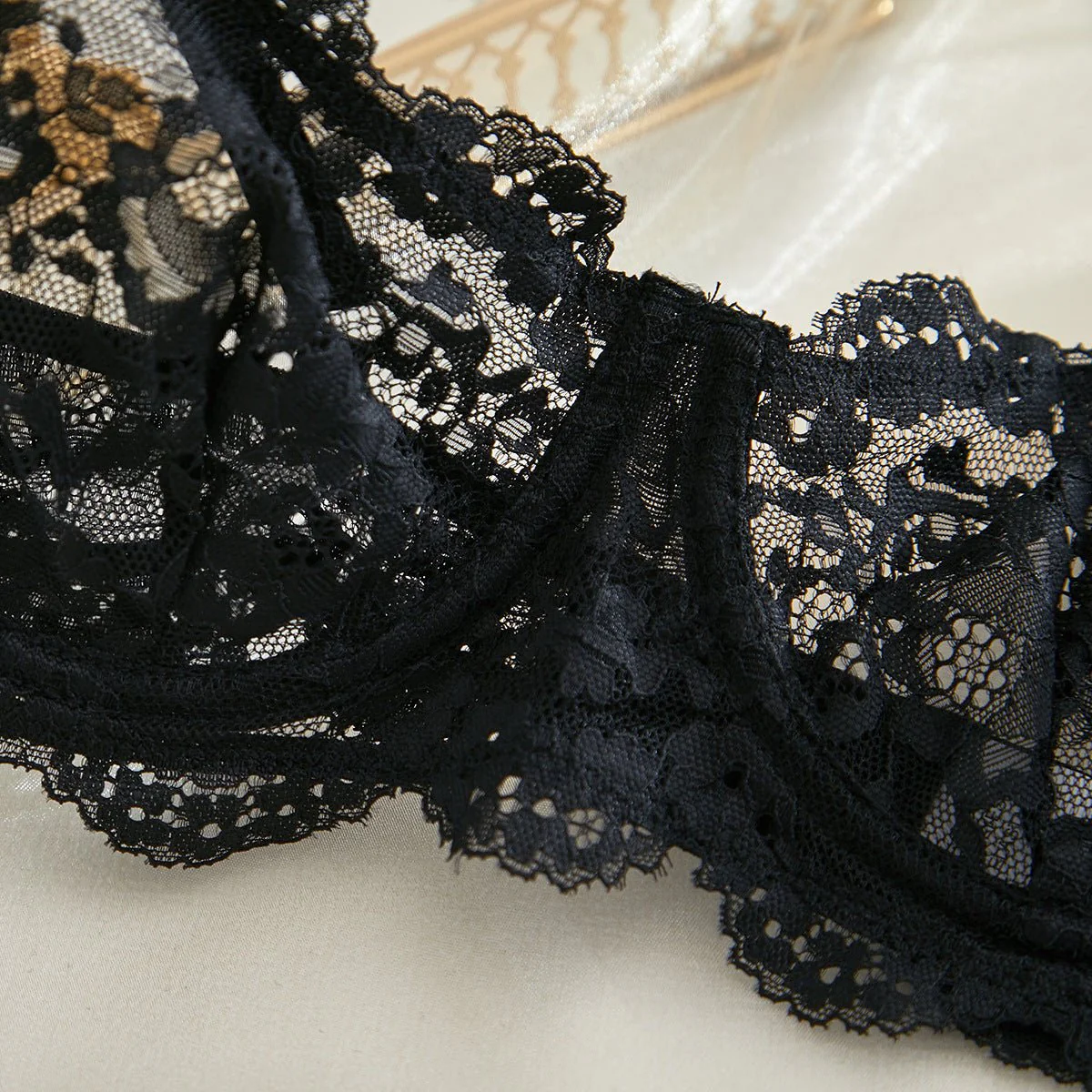 Suspender Tease | Lace Perspective Alluring Lingerie Bra Set - Image 52