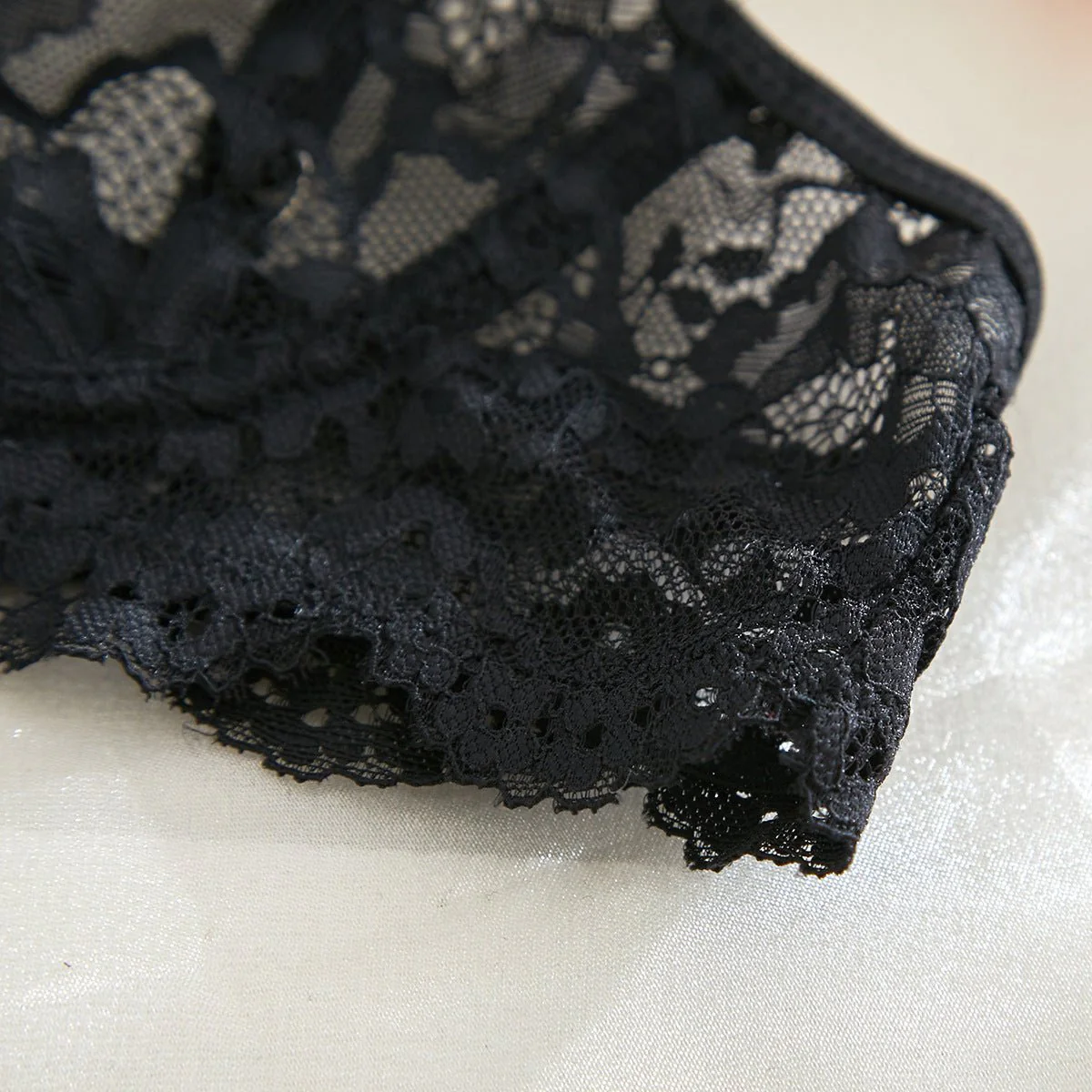 Suspender Tease | Lace Perspective Alluring Lingerie Bra Set - Image 54