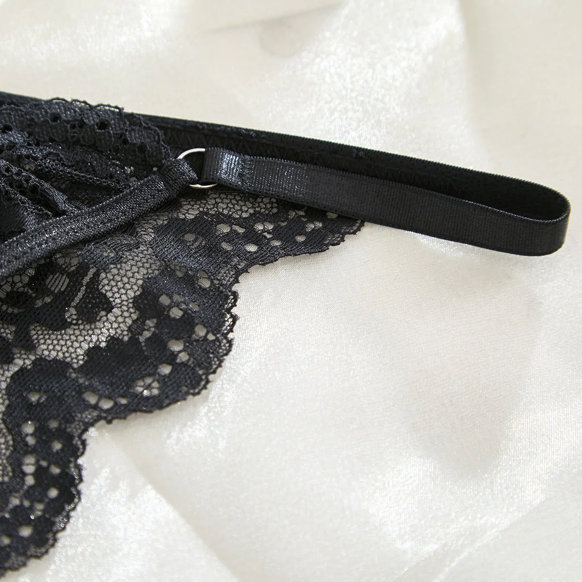 Suspender Tease | Lace Perspective Alluring Lingerie Bra Set - Image 55