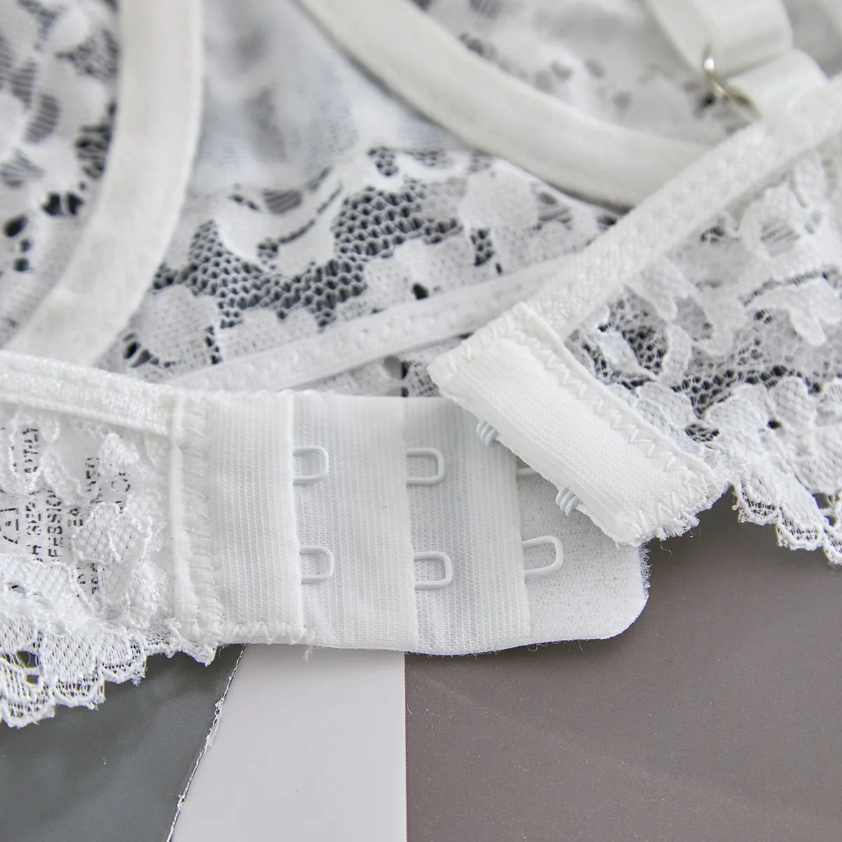 Suspender Tease | Lace Perspective Alluring Lingerie Bra Set - Image 62