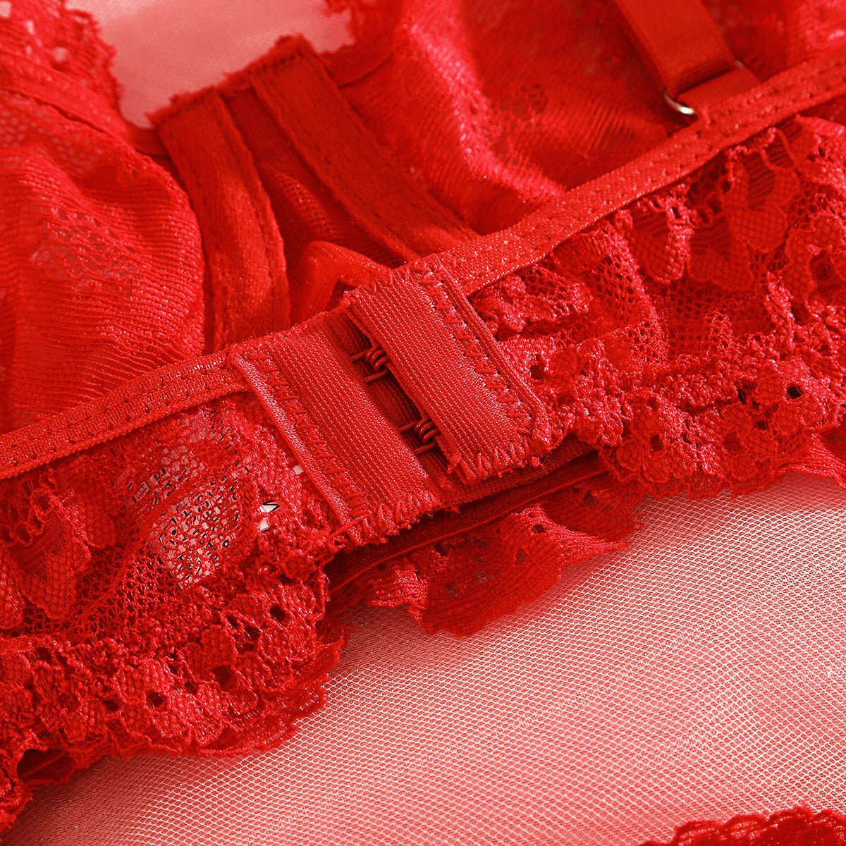 Suspender Tease | Lace Perspective Alluring Lingerie Bra Set - Image 70