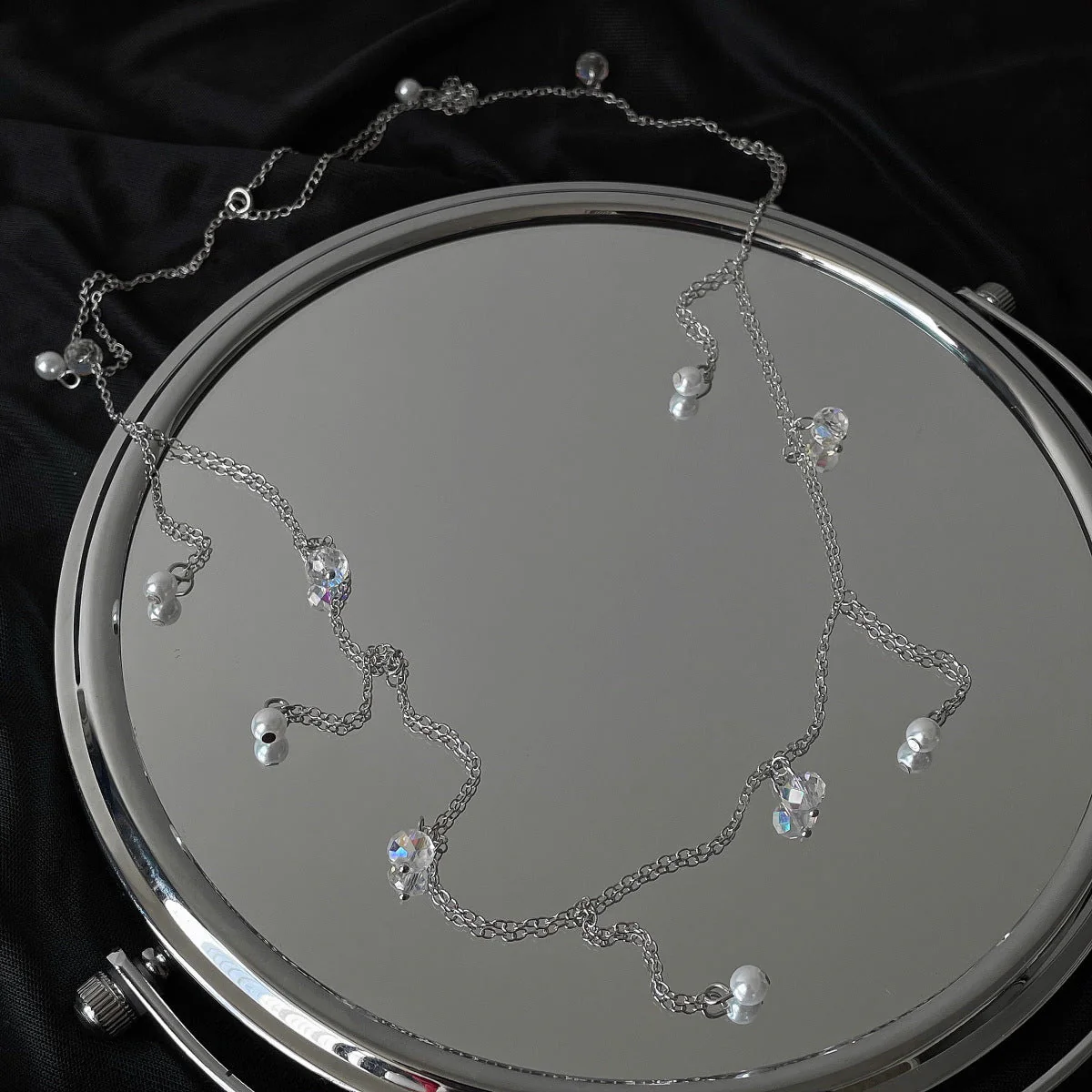 Sweet and cool style hot girl pearl waist chain necklace - Image 7