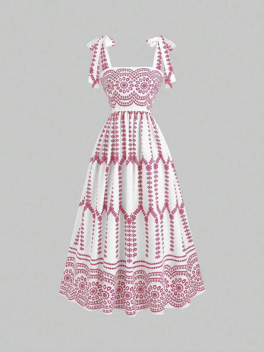 Women's Sleeveless Tie-Waist Floral Mini Dress - Image 21