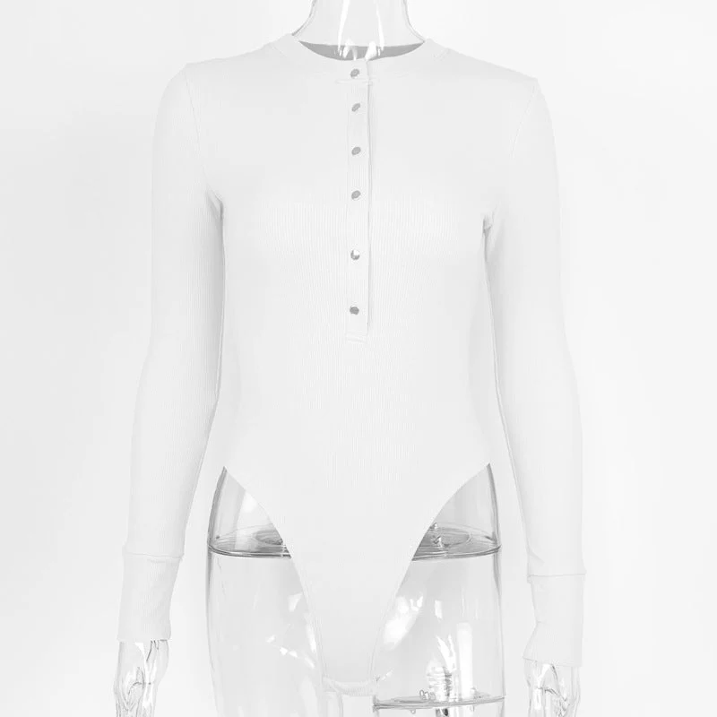 Sxy Inner Cotton Top Ribbed Long Sleeve Jumpsuit - Image 6