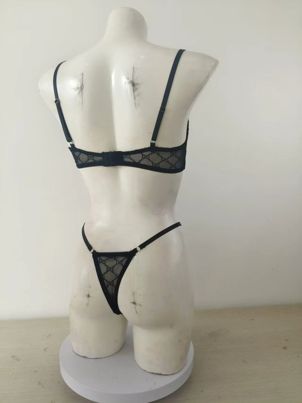 Sxy mesh diamond pattern lingerie set FD - Image 11