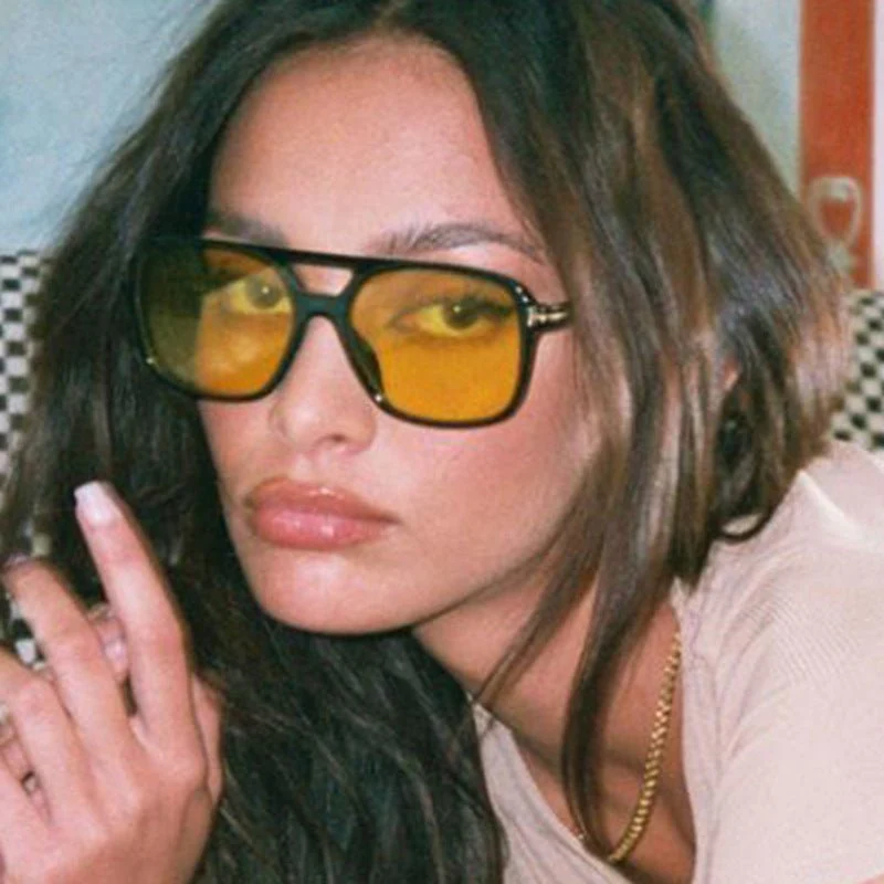 T-shaped double beam double beam ocean lens sunglasses FD - Image 15
