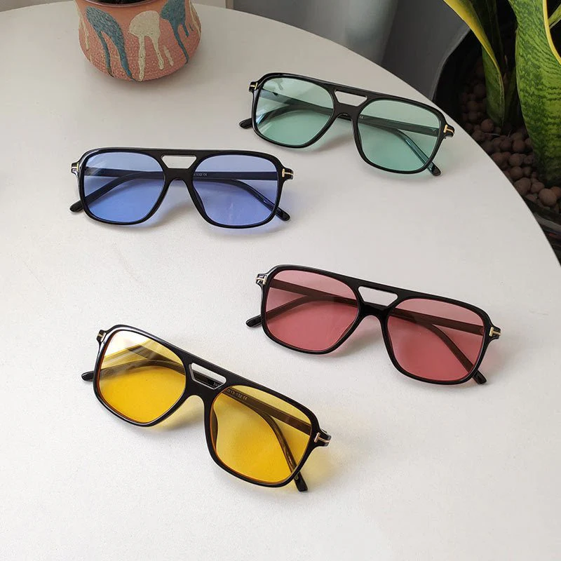 T-shaped double beam double beam ocean lens sunglasses FD - Image 20