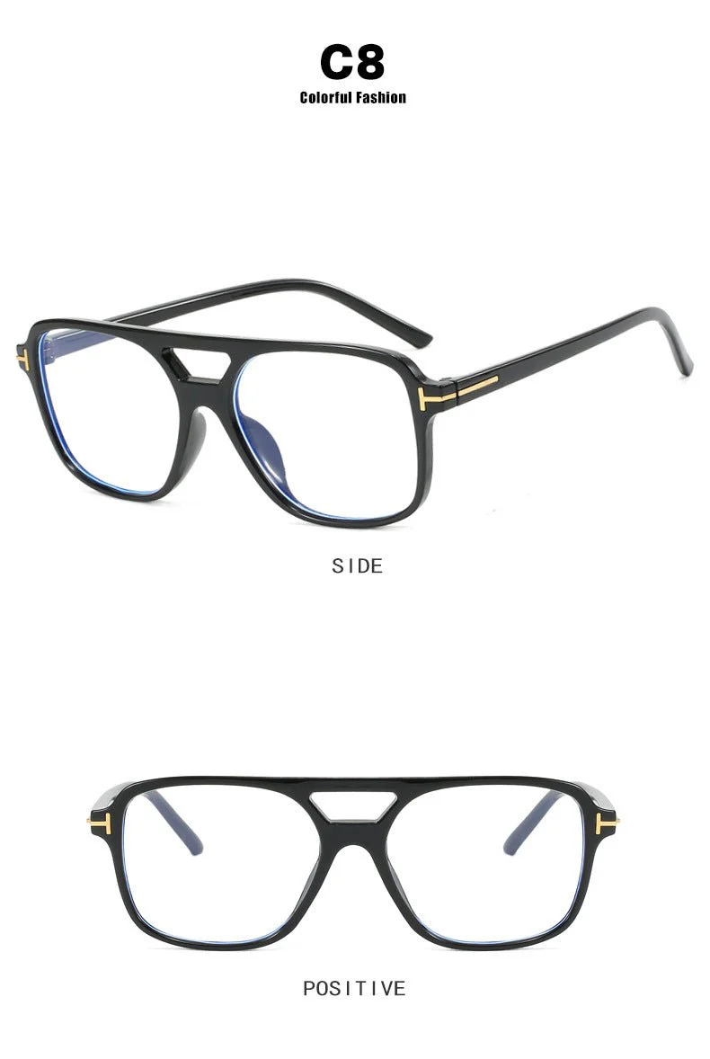 T-shaped double beam double beam ocean lens sunglasses FD - Image 29