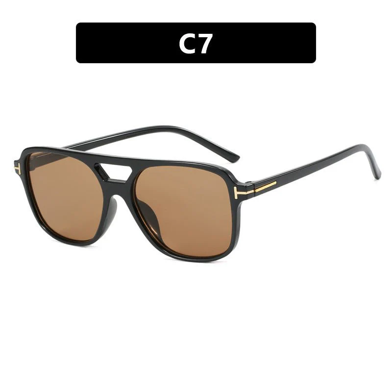 T-shaped double beam double beam ocean lens sunglasses FD - Image 7