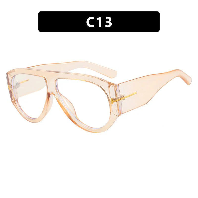 T-shaped large frame sunglasses pilot 2025 new toad fashion sunglasses FD - Image 13