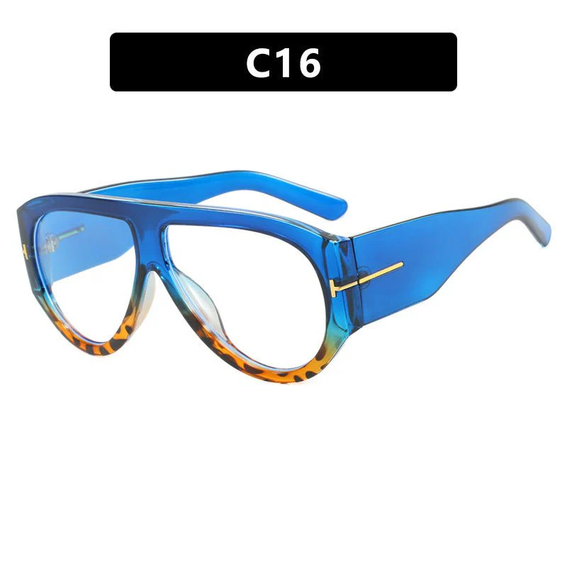 T-shaped large frame sunglasses pilot 2025 new toad fashion sunglasses FD - Image 16