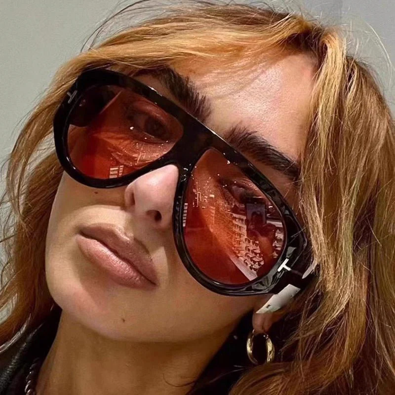 T-shaped large frame sunglasses pilot 2025 new toad fashion sunglasses FD - Image 26