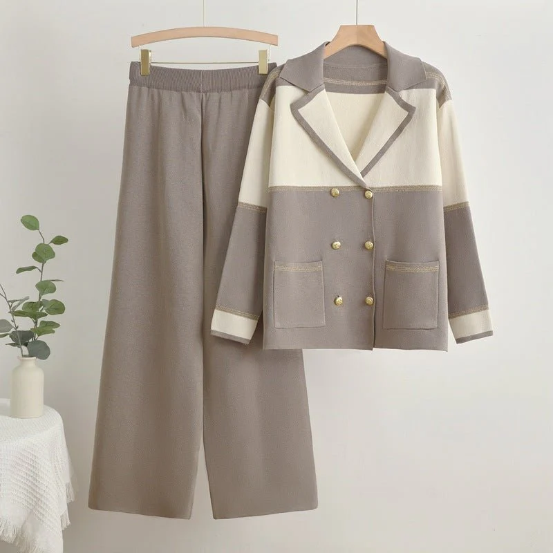The Autumn Cozy | Women's Viscose Long-Sleeve Top & Pants Set - Image 3
