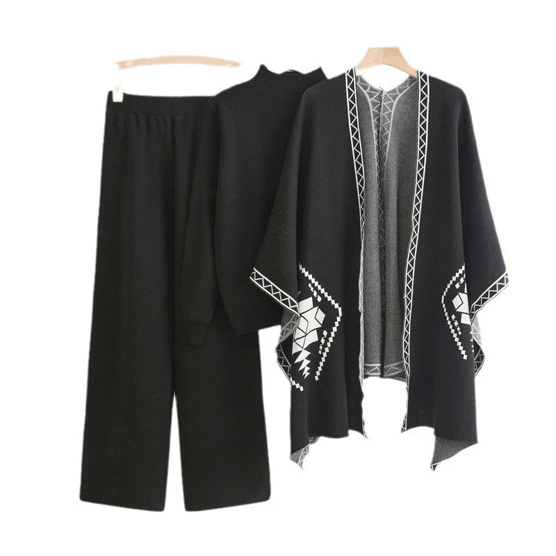 The Autumn Harmony | Women's Viscose Long-Sleeve Top & Pants Set - Image 5