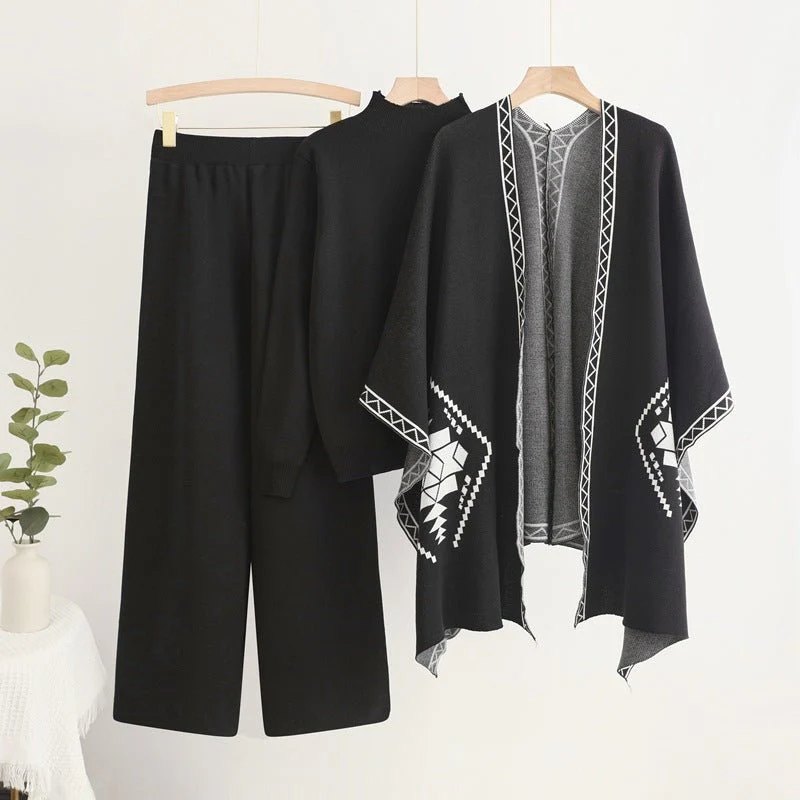 The Autumn Harmony | Women's Viscose Long-Sleeve Top & Pants Set - Image 6
